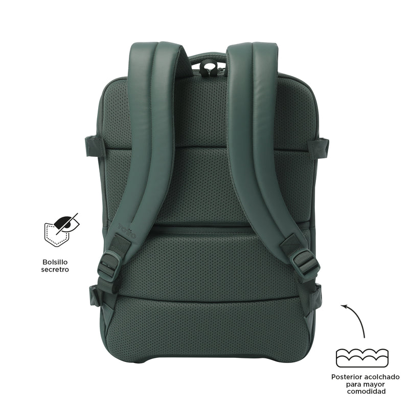 Morral de Viaje Expandible Grow Porta PC 16" Café Hombre