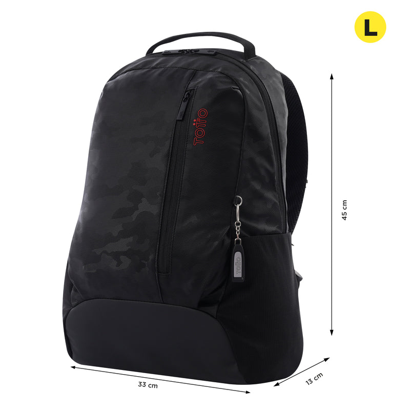 Morral Universitario Detroit Porta PC 16" Gris Hombre