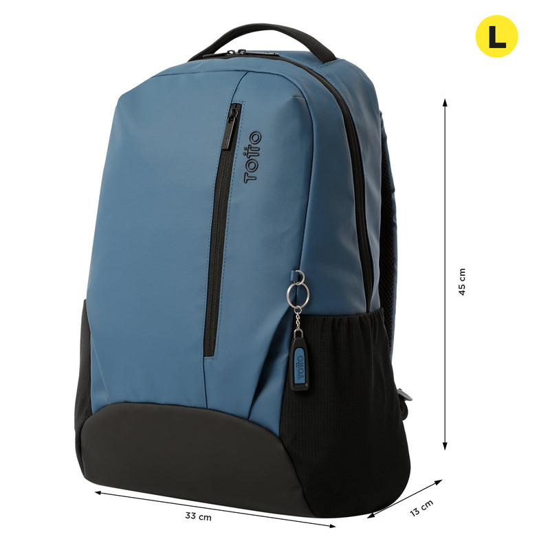 Morral Universitario Detroit Porta PC 16" Gris Hombre