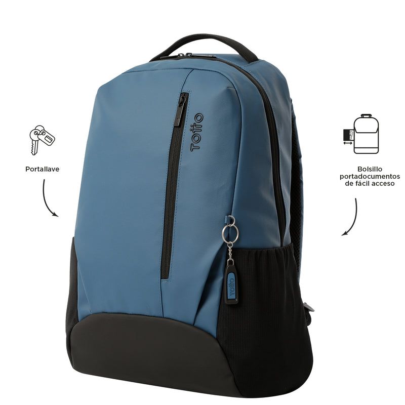 Morral Universitario Detroit Porta PC 16" Gris Hombre