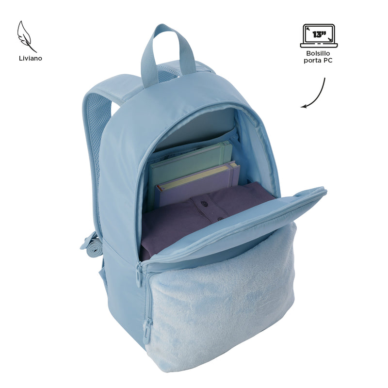 Morral Universitario Panamá Porta PC 13" Azul Mujer