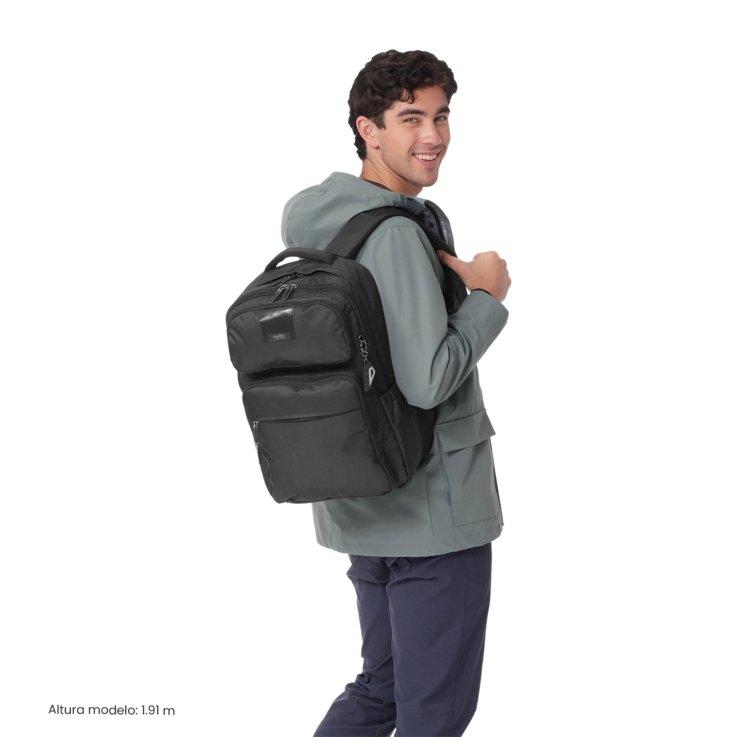 Morral Antimpacto Suspension 2.0 Porta PC 16" Negro Hombre