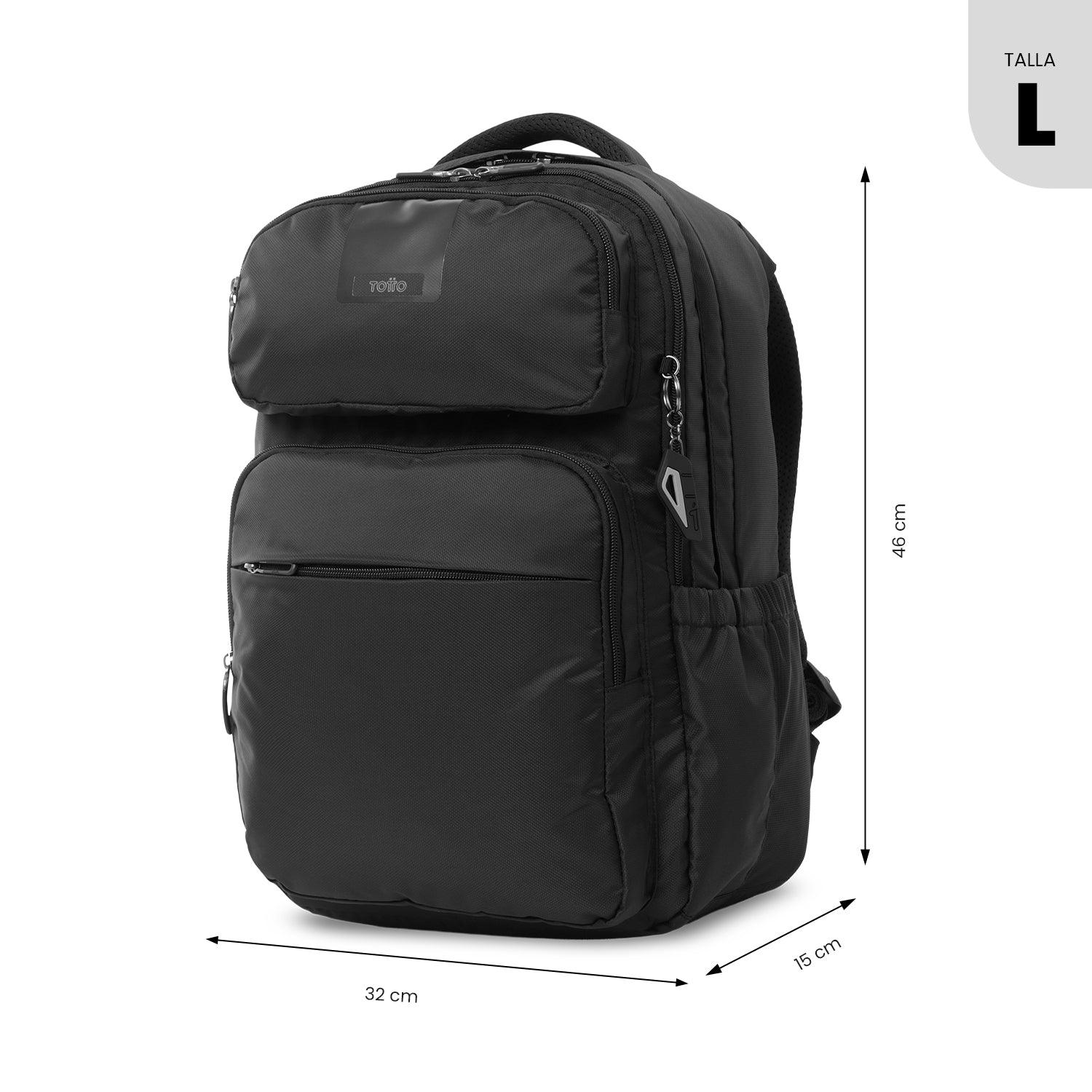 Morral Universitario Hombre Suspension 2 0 Porta PC 16 Negro Totto morral-universitario-hombre-suspension-2-0-porta-pc-16-negro-totto