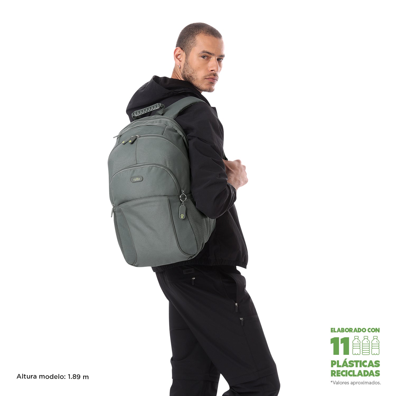 Morral Universitario Cambri 2.0 Porta PC 15.4" Gris Hombre