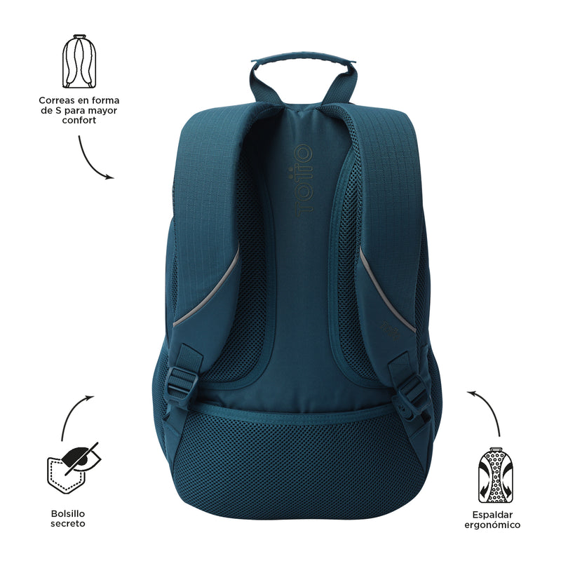Morral Universitario Cambri 2.0 Porta PC 15.4" Azul Mujer