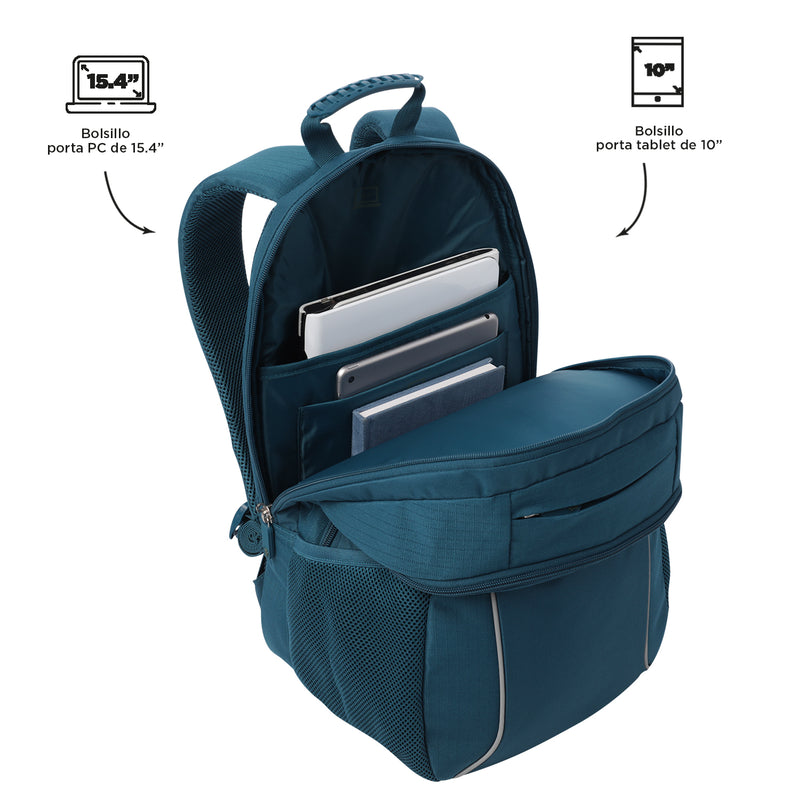 Morral Universitario Cambri 2.0 Porta PC 15.4" Azul Mujer
