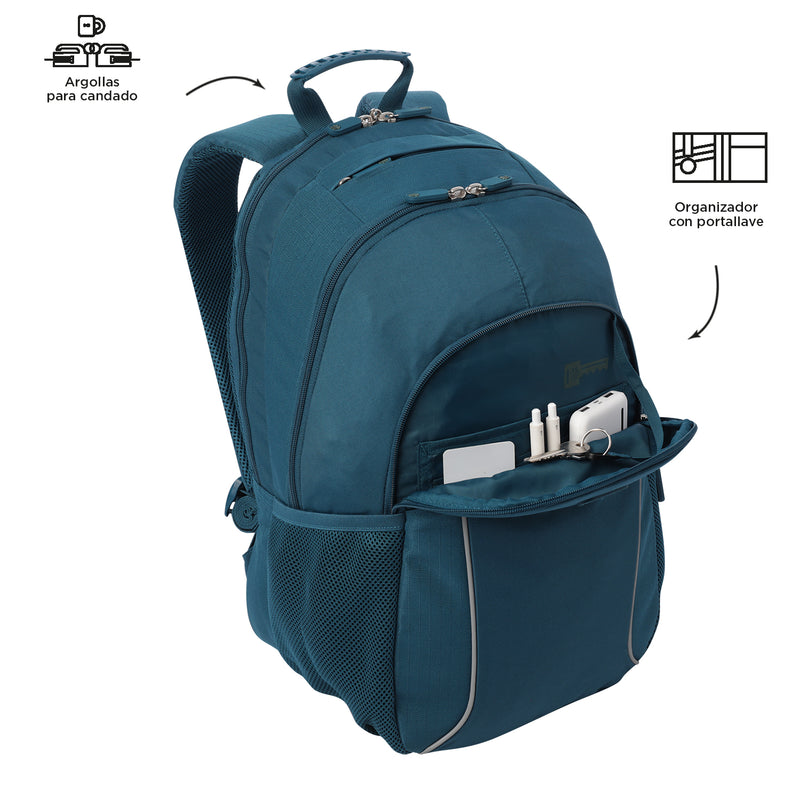 Morral Universitario Cambri 2.0 Porta PC 15.4" Azul Mujer