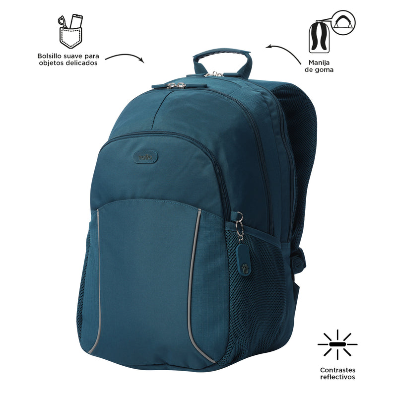 Morral Universitario Cambri 2.0 Porta PC 15.4" Azul Mujer