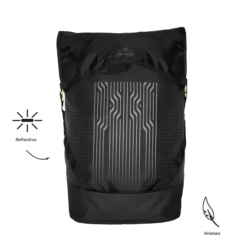 MORRAL MOTTION Para Moto Con Porta Pc De 14" - Color: Negro - Talla: L