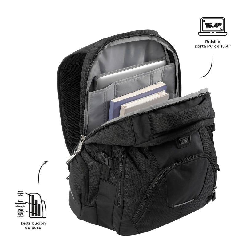 Morral Táctico Viral Polixan 2.0 Negro Hombre