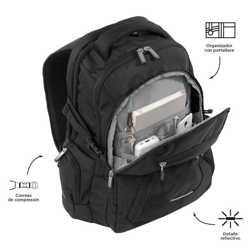 Morral Táctico Viral Polixan 2.0 Negro Hombre