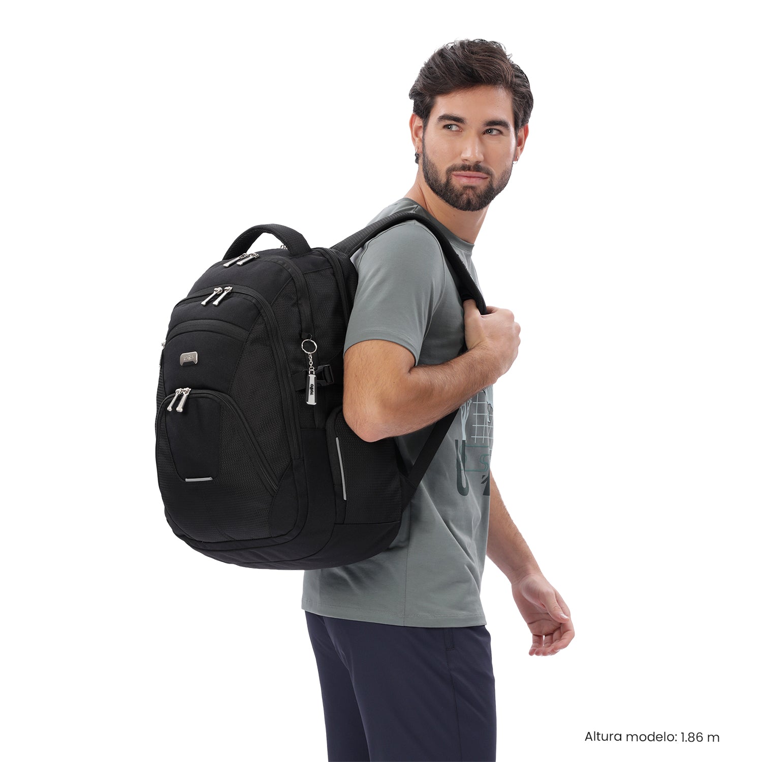 Morral Ejecutivo Porta PC 16" Polixan 3.0 Negro Hombre
