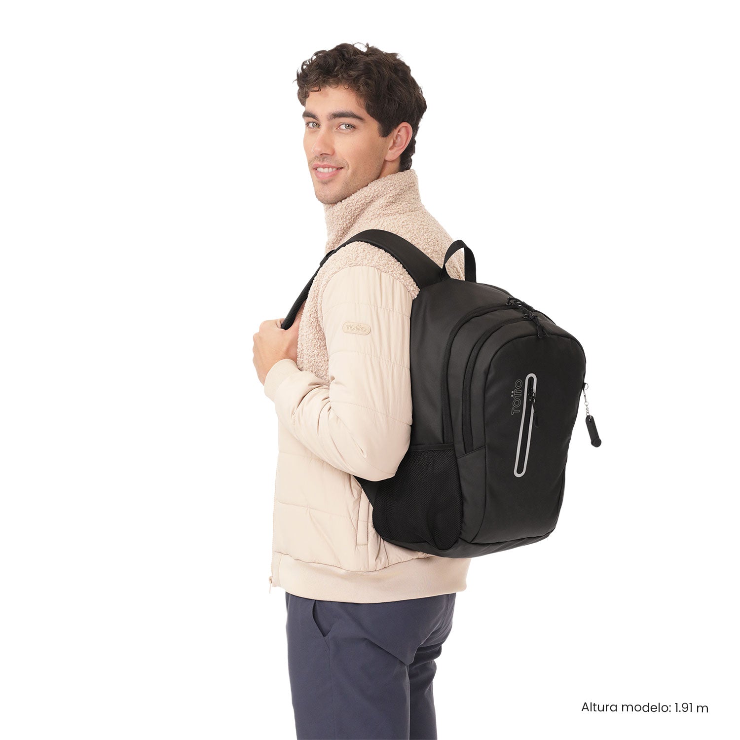 Morral Universitario Sprint Porta PC 14" Negro Hombre