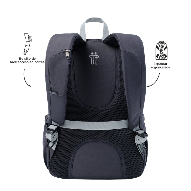 Morral Ejecutivo Porta PC 14" Goctal 2.0 Gris Unisex