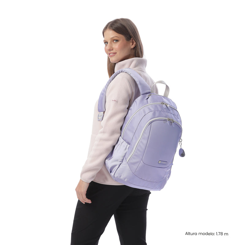 'Morral Universitario Porta PC 14" Goctal Twill 2.0 Morado Mujer