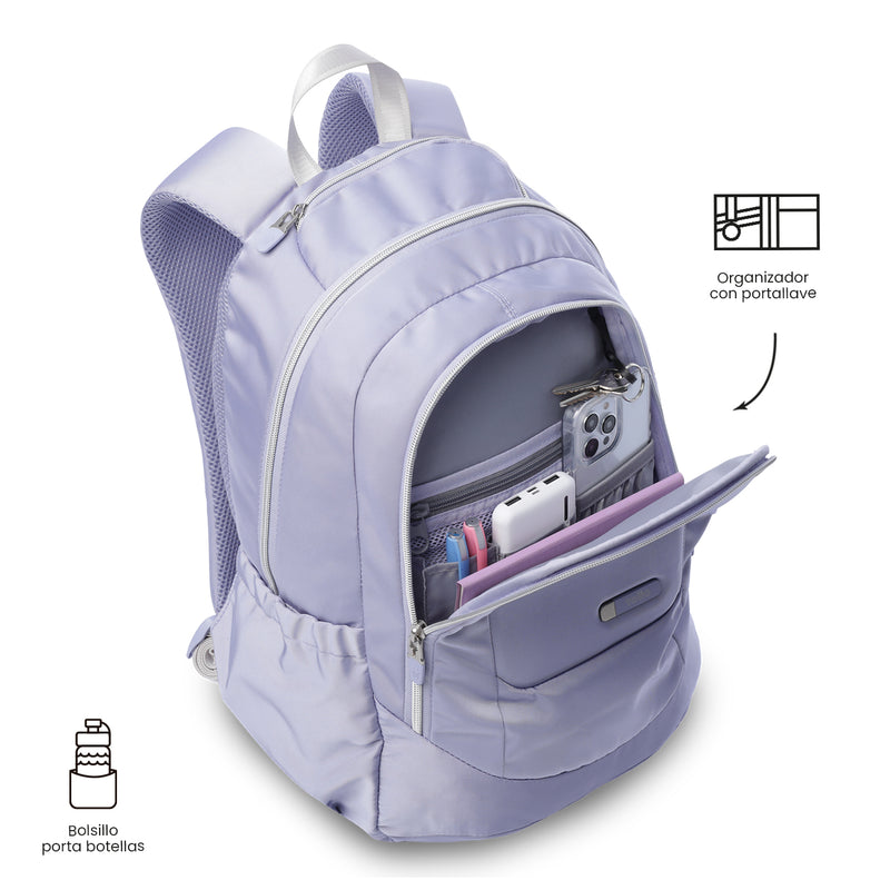 'Morral Universitario Porta PC 14" Goctal Twill 2.0 Morado Mujer