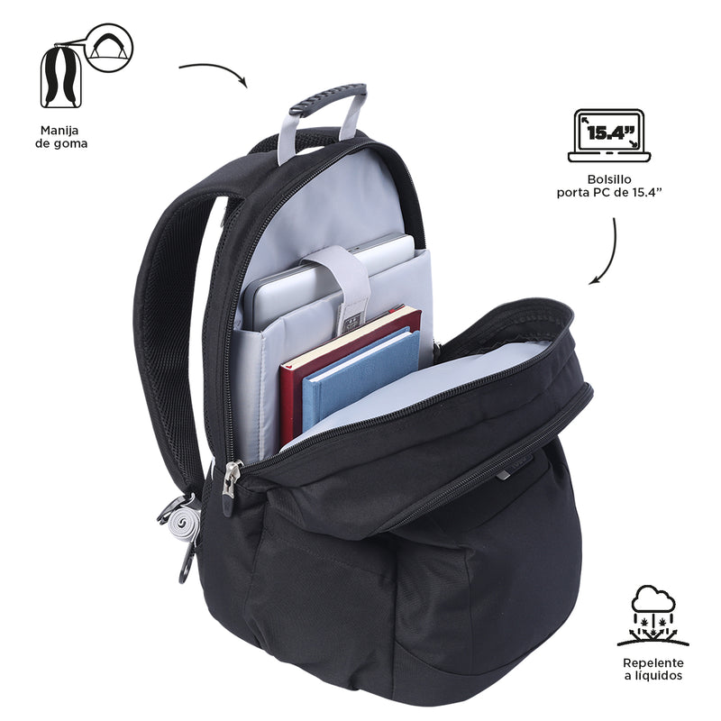 Morral Ejecutivo Porta PC 15.4" Krimmler 2.0 Negro Unisex