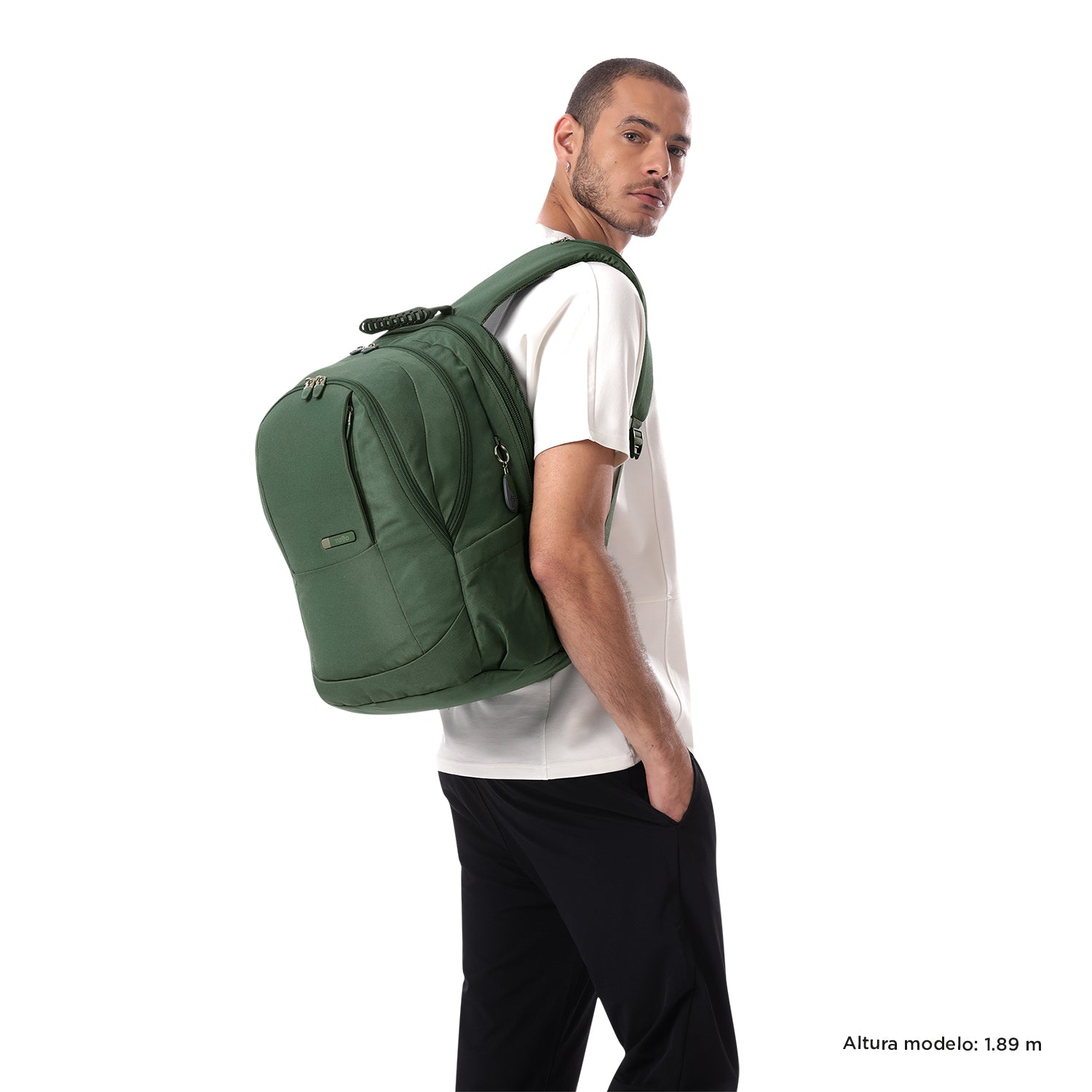 Morral Universitario Krimmler 2.0 Porta PC 15.4" Verde Hombre