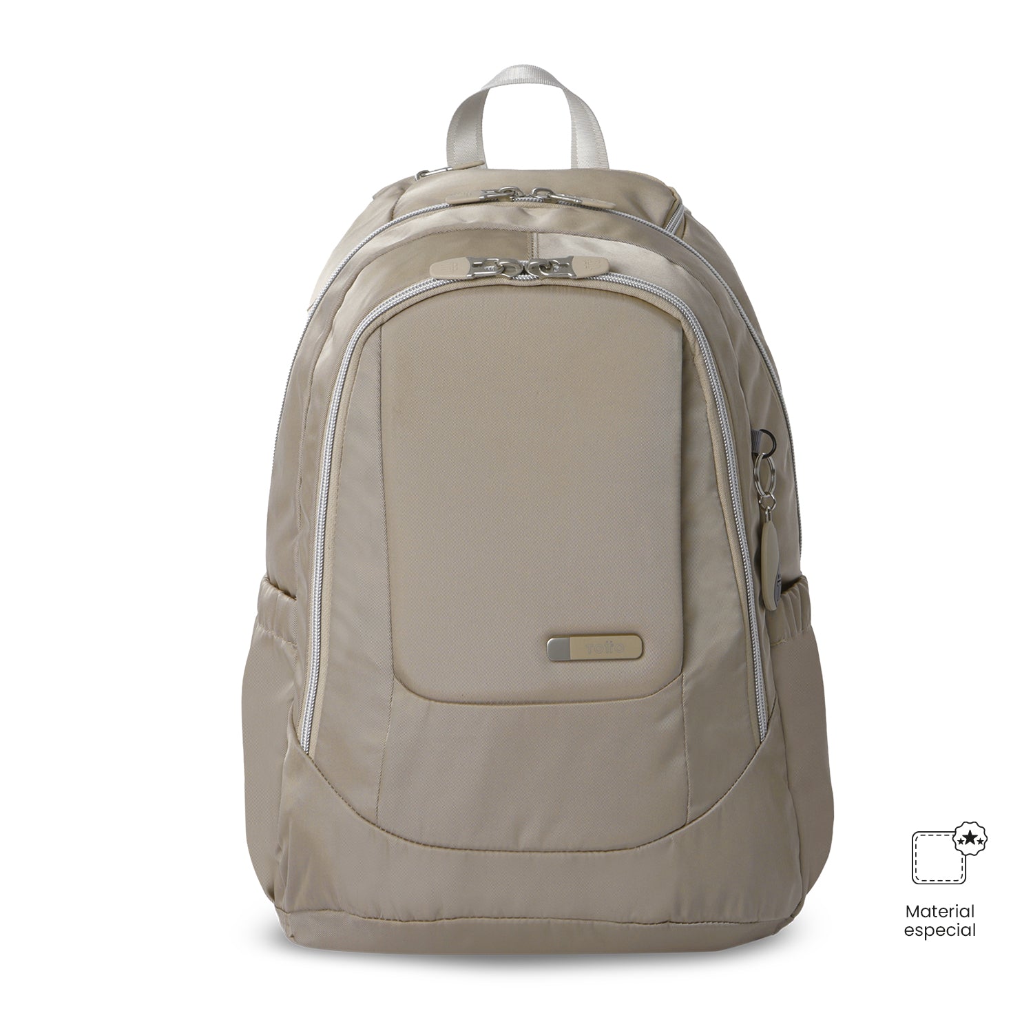 Morral Universitario Goctal Twill 3.0 Porta PC 14" Beige Mujer