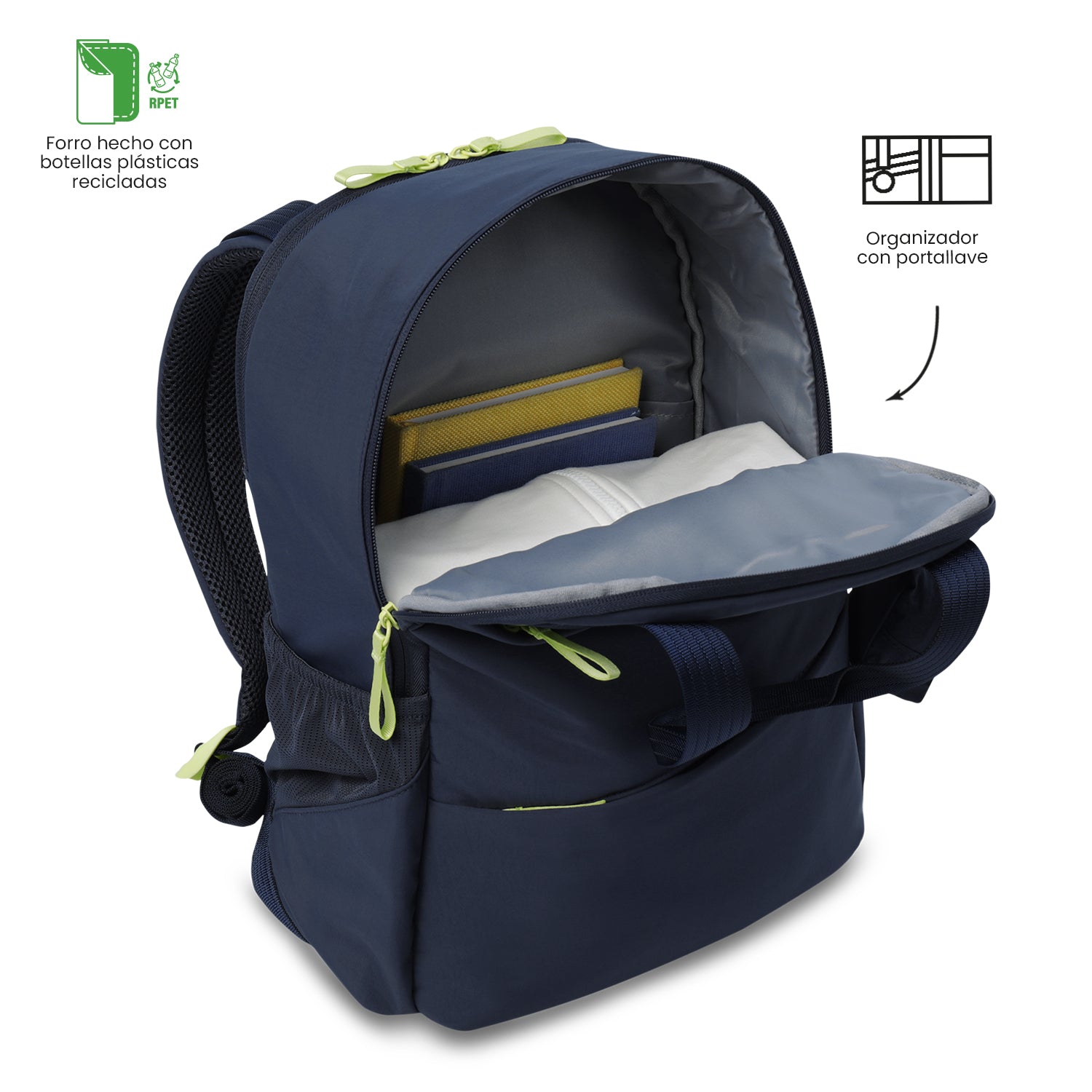 'Morral Universitario Porta PC 15.4" Suzuka Azul Mujer