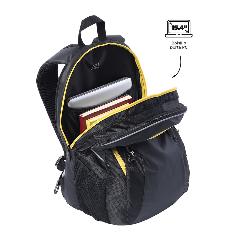 Morral Universitario Porta PC 15.4" Titanio 2.0 Negro Hombre