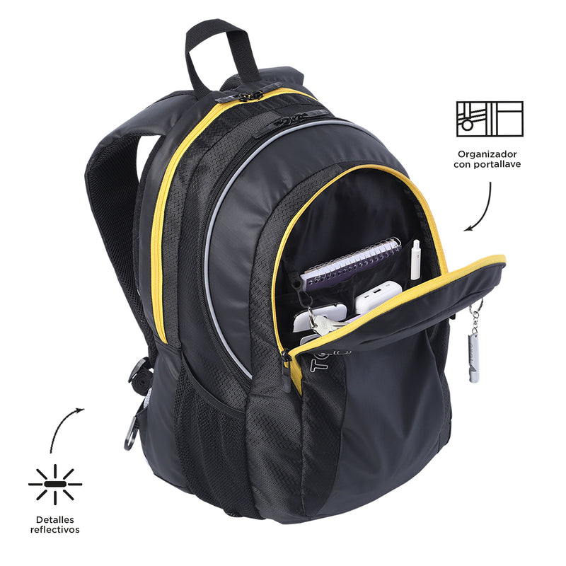 Morral Universitario Porta PC 15.4" Titanio 2.0 Negro Hombre