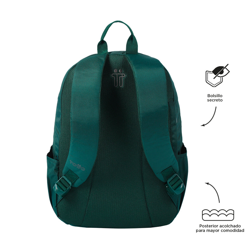 Morral Universitario Porta PC 14" Trik M Verde Mujer