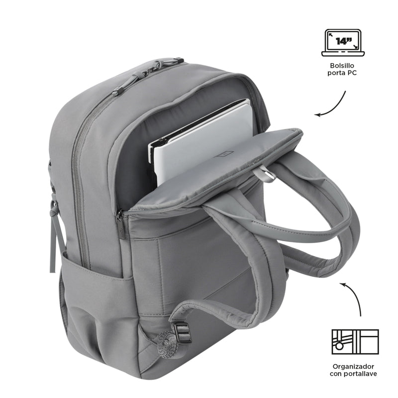 Morral Ejecutivo Porta PC14" Toscana Rosado Mujer
