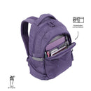Morral universitario porta pc 14" misisipi morado