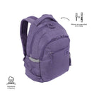 Morral universitario porta pc 14" misisipi morado