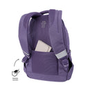 Morral universitario porta pc 14" misisipi morado