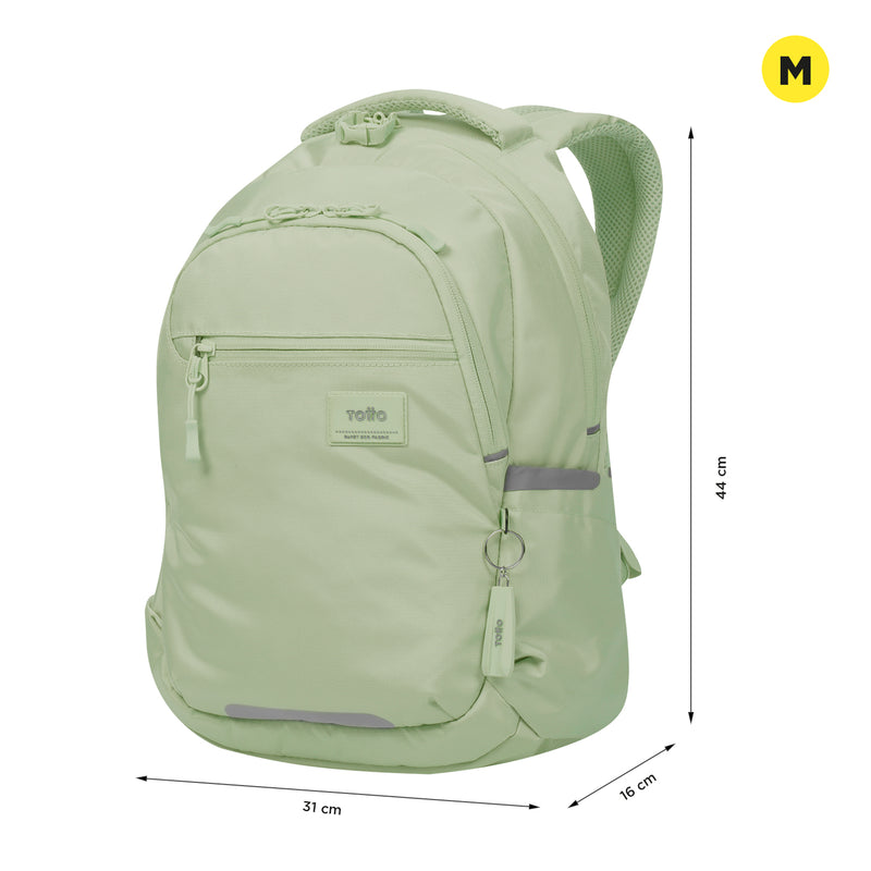 Morral Universitario Porta PC 14" Misisipi Verde Mujer