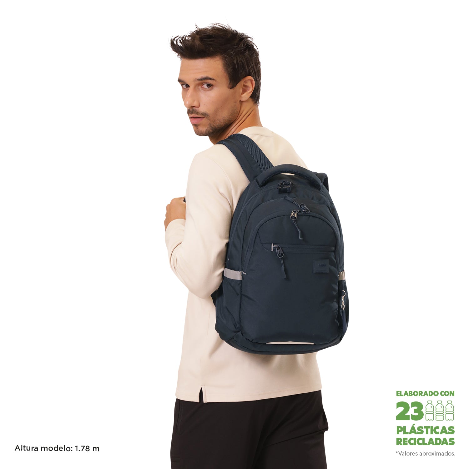 Morral Universitario Porta PC 14" Misisipi Azul Unisex