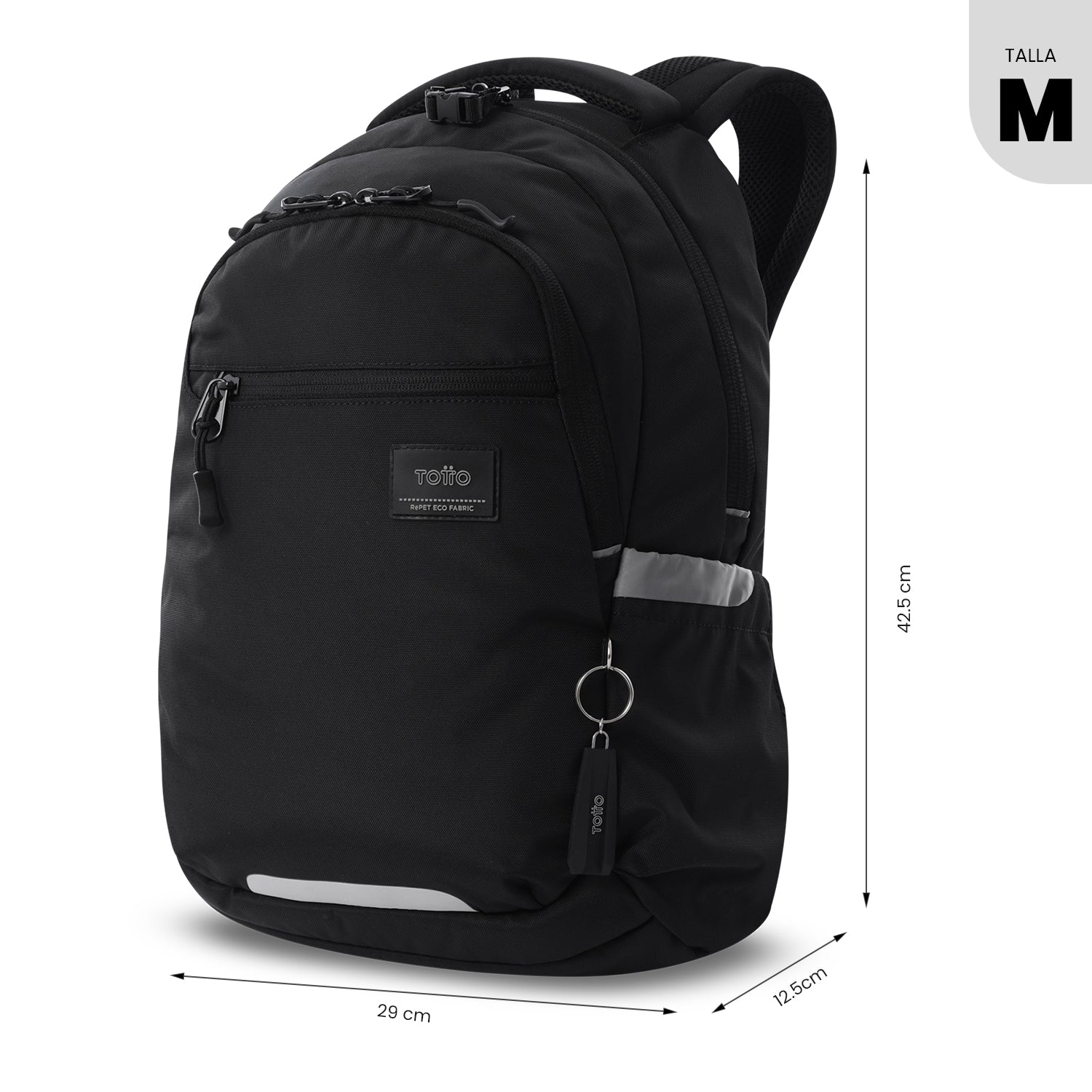 Morral Universitario Porta PC 14" Misisipi Negro Unisex