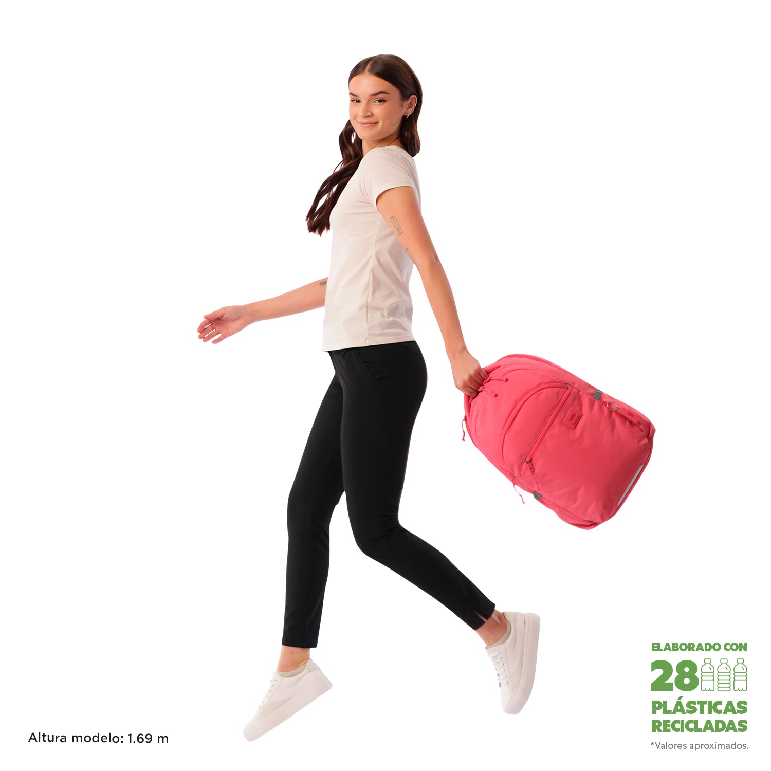 Morral Universitario Porta PC 15.4" Indo Rojo Mujer