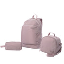 Combo Juvenil X 3 + Lonchera + Cartuchera Yuno Morral 14" Rosado Mujer