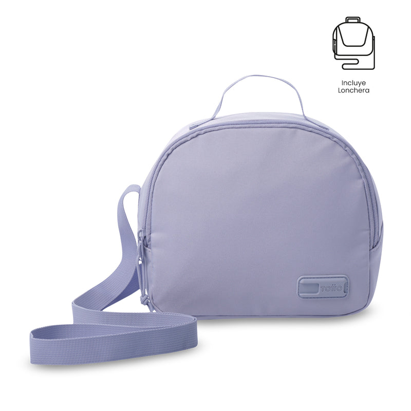 'Combo Juvenil X 3 Morral Porta PC 14" + Lonchera + Cartuchera Yuno Morado