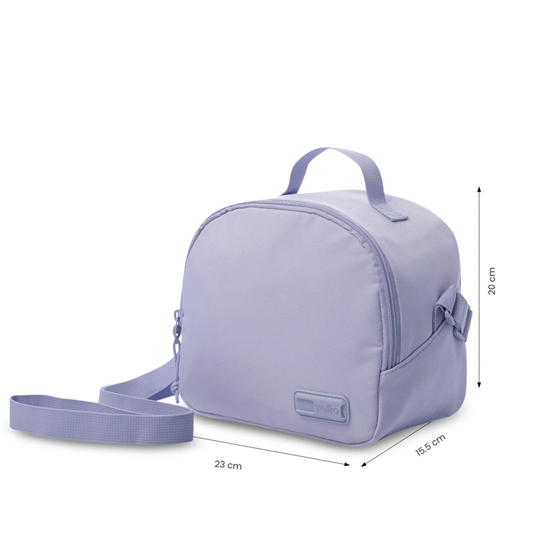 'Combo Juvenil X 3 Morral Porta PC 14" + Lonchera + Cartuchera Yuno Morado