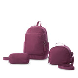 'Combo Juvenil X 3 Morral Porta PC 14" + Lonchera + Cartuchera Yuno Rosado