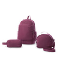 'Combo Juvenil X 3 Morral Porta PC 14" + Lonchera + Cartuchera Yuno Rosado