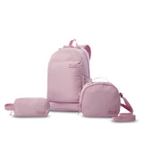Combo X3 Morral+Lonchera+Multiuso Yuno Rosado