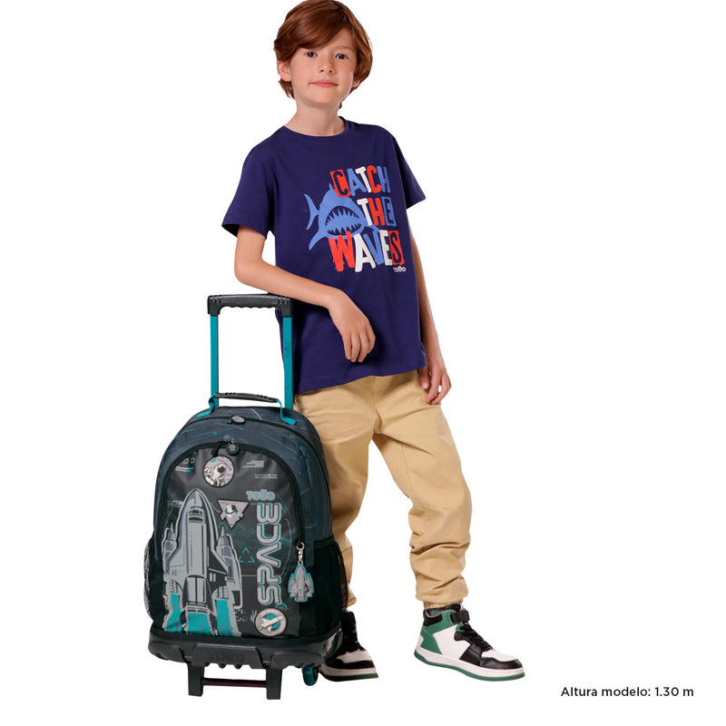 Morral ruedas Niño Apolo L Gris