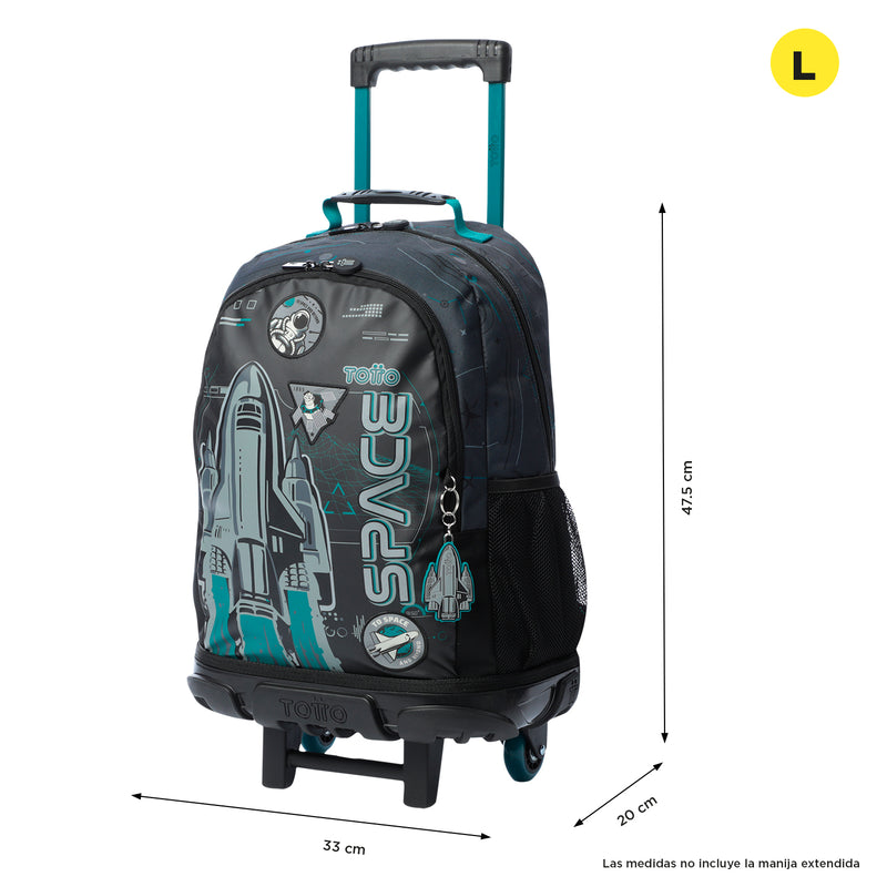 Morral ruedas Niño Apolo L Gris