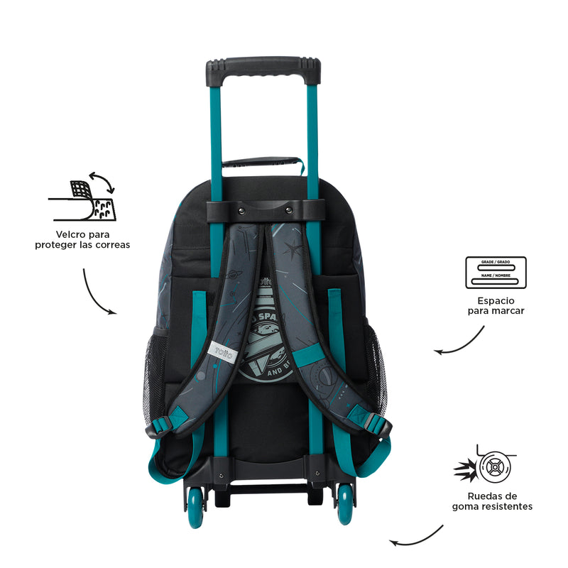 Morral ruedas Niño Apolo L Gris