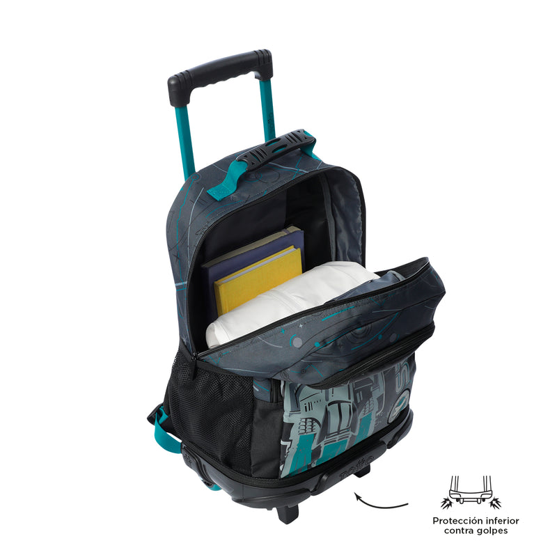 Morral ruedas Niño Apolo L Gris