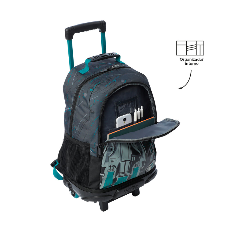Morral ruedas Niño Apolo L Gris