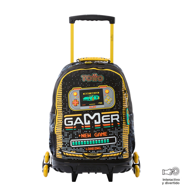 Mochila ruedas Niño Rue Bomper Best Game Negro