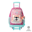 Morral con ruedas Niña Doggy Love Grande Rosado