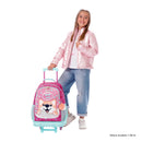 Morral con ruedas Niña Doggy Love Grande Rosado