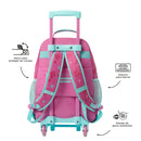 Morral con ruedas Niña Doggy Love Grande Rosado